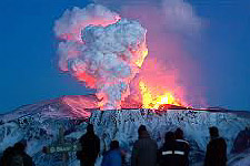 Eyjafjallaj&ouml;kull during the 2010 eruption