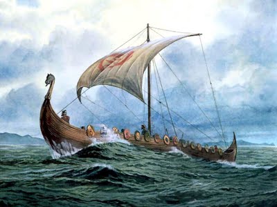 Viking ships were not only raiding but trading.