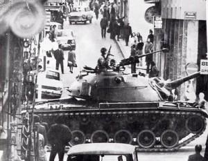 Revolt on the streets of Athens November 1973