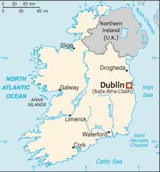 Map of Ireland