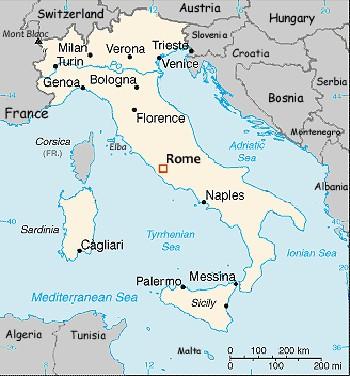 Map of Italy