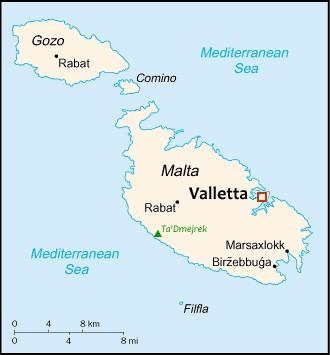 Map of Malta