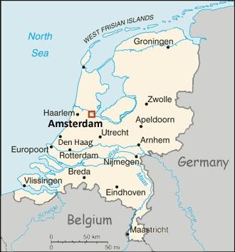 Map of The Netherlands