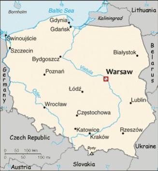 Map of Poland
