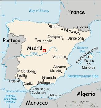 Map of Spain