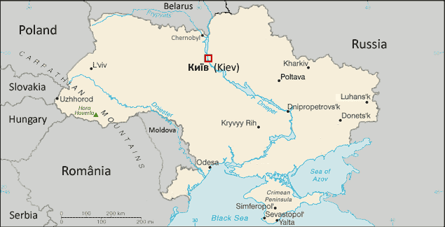 Map of Ukraine